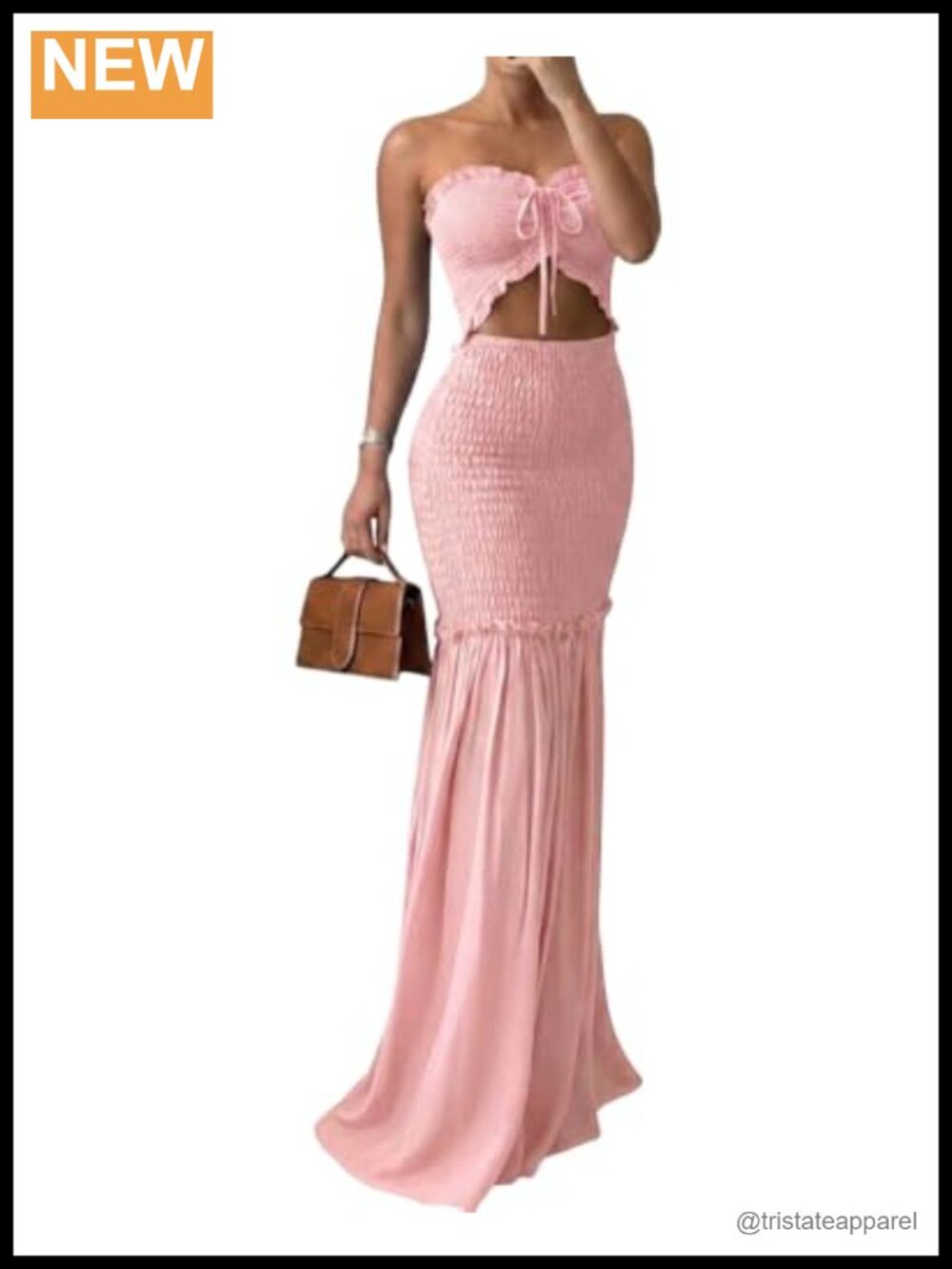CHICME Floral Halter Tie Ruched Mermaid Maxi Dress Formal Vacation
